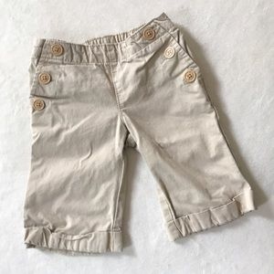 Baby gap wide leg sailor style Capri pants 3T